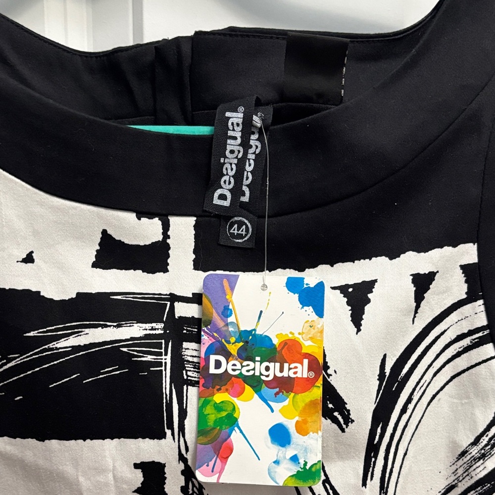 Desigual Retro Floral Mod Mini Dress 90s Inspired **New with Tags** - Picture 3 of 6